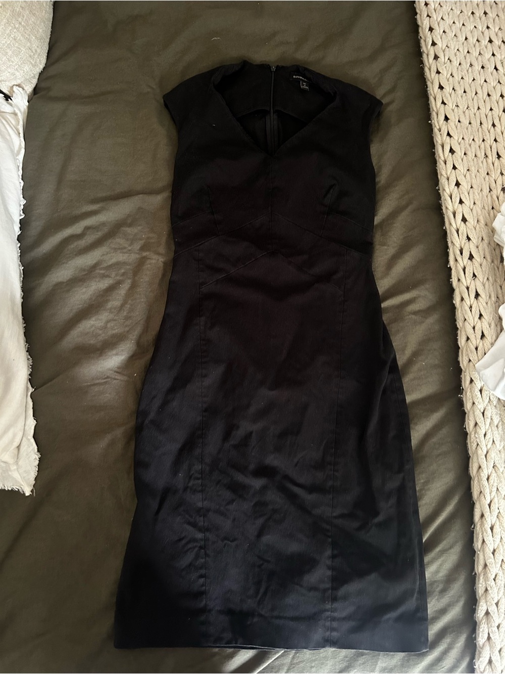 Classic Black Form Fitted Dress